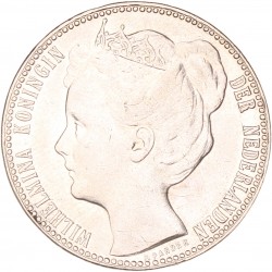 1 Gulden. Wilhelmina. 1905. Zeer Fraai +.