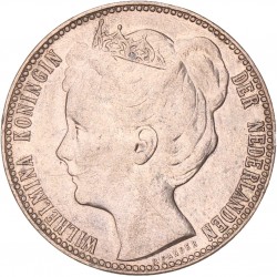 1 Gulden. Wilhelmina. 1904. Zeer Fraai +.