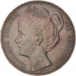 1 Gulden. Wilhelmina. 1907. Zeer Fraai / Prachtig.