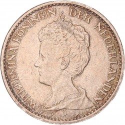 1 Gulden. Wilhelmina. 1916. Prachtig.