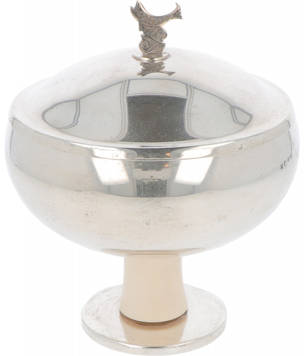 Hostie schaal zilver.