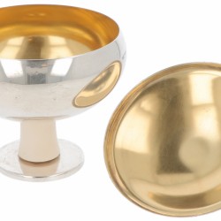 Hostie schaal zilver.