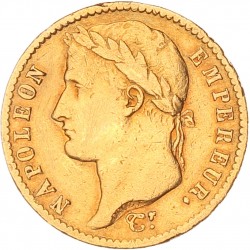 20 Francs. Napoleon. 1813. Zeer Fraai.