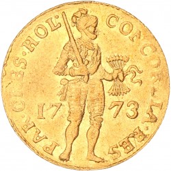 Gouden Dukaat. Holland. 1773. Zeer Fraai -.