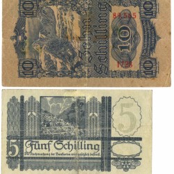 Austria. 5/10 Schilling. Banknote. Type 1945. - Fine -.