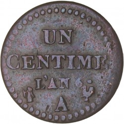 France. Republic. Centime. An 6 A.