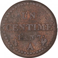 France. Republic. Centime. An 7 A.