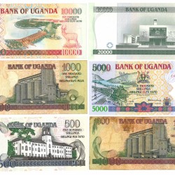 Uganda. 500/2x1000/5000/10000/20000 Shillings. Banknote. Type 1991-2002. - Fine – UNC.