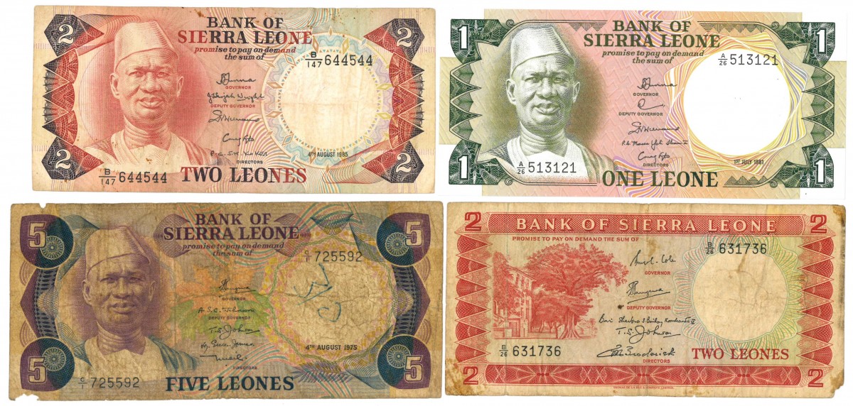 Sierra Leone. 1/2x2/5 Leones. Banknote. Type 1964-1985. - Good - UNC.