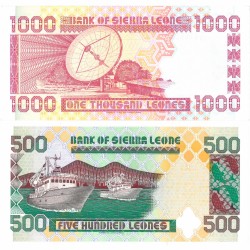 Sierra Leone. 500/1000 Leones. Banknote. Type 1993-1995. - UNC.