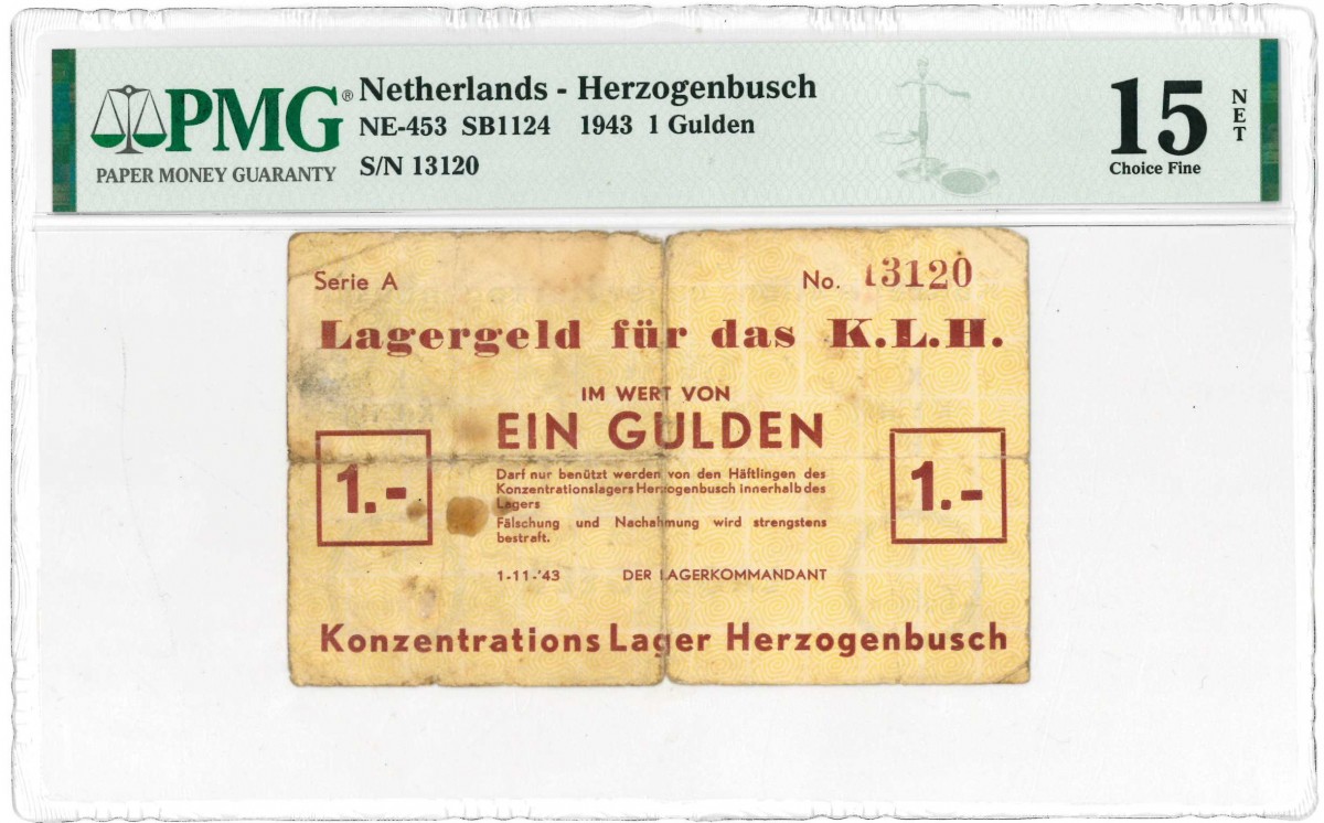 Nederland. 1 gulden. Bankbiljet. Type 1943. Type Herzogenbusch. - Fraai.