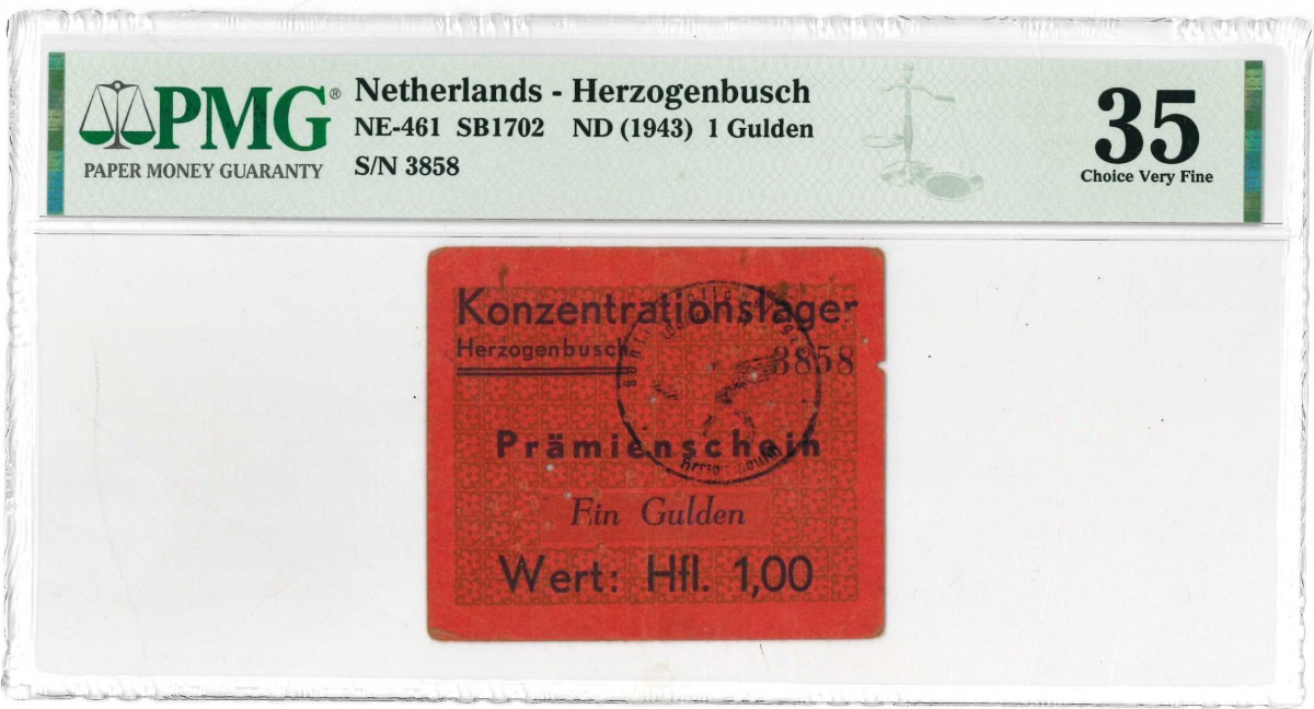 Nederland. 1 gulden. Bankbiljet. Type 1943. Type Herzogenbusch. - Zeer Fraai.