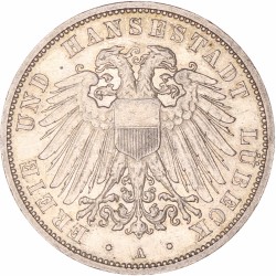 German states. Lübeck. 3 Mark. 1912 A.
