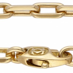 18 kt. Geelgouden Santos de Cartier schakelarmband.