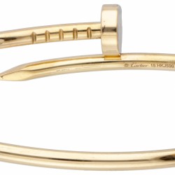 18 kt. Geelgouden Cartier 'Juste un Clou' small bangle armband.