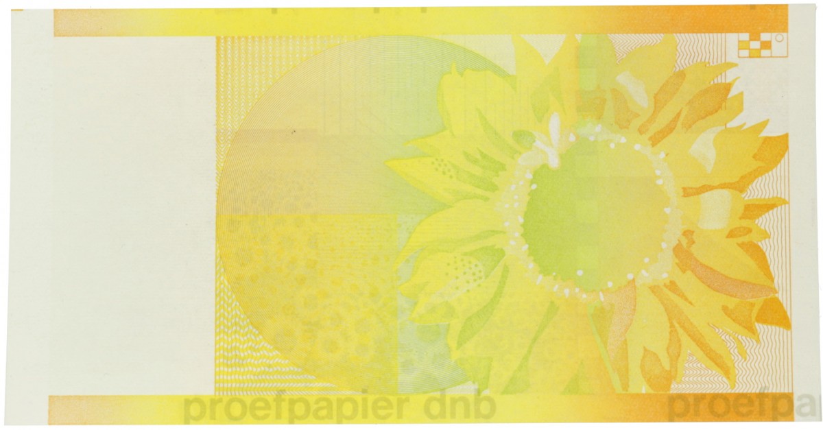 Nederland. 50 gulden. Proefdruk. Type 1982. Type Zonnebloem. - UNC.