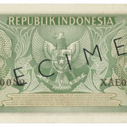 Indonesia. 2½ gulden. Specimen. Type 1954. - UNC.