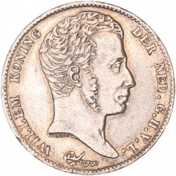 ½ Gulden. Willem I. 1818 U. Zeer Fraai / Prachtig.