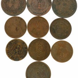 China. Provinces. Lot (10) 10 Cash - 20 Cash. 1919 - 1921.
