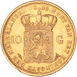 10 gulden goud. Willem I. 1832. Zeer Fraai / Prachtig.