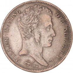 1 Gulden. Willem I. 1837. Zeer Fraai.