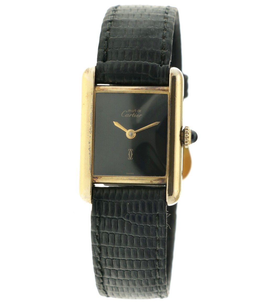 Cartier Tank Must Vermeil - Damespolshorloge - ca. 1985.
