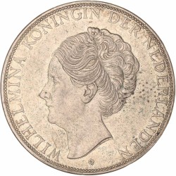 2½ Gulden. Wilhelmina. 1938 Grofhaar. Zeer Fraai / Prachtig.