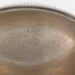 Brillenkoker zilver.