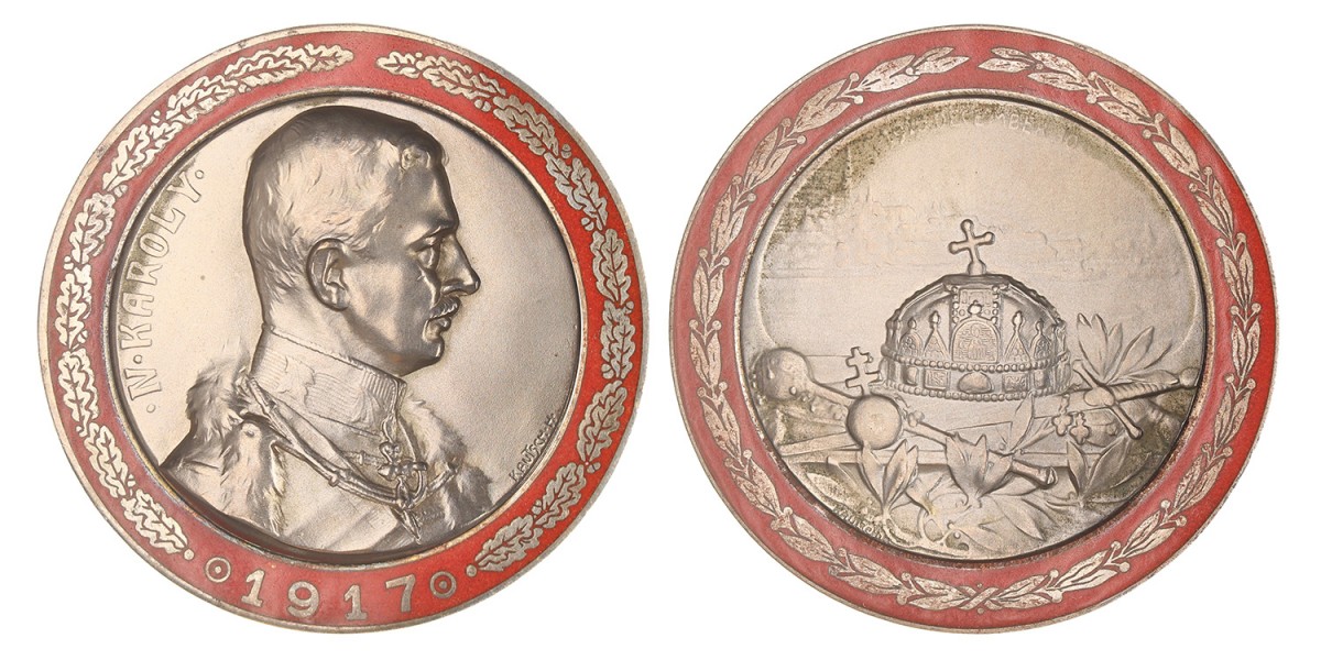 Austria Hungary. 1917. Coronation medal of Emperor Charles IV.