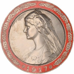 Austria Hungary. 1917. Coronation medal of Empress Zita.