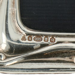(2) Delig set fotolijsten zilver.