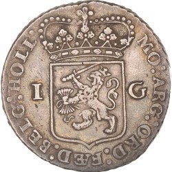 1 Gulden -generaliteits-. Holland. 1794. Zeer Fraai.