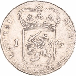 1 Gulden -generaliteits-. Utrecht. 1794. Zeer Fraai +.