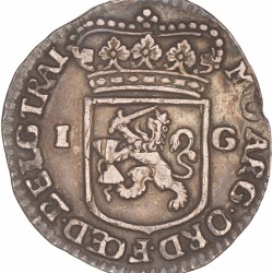1 Gulden -generaliteits-. Utrecht. 1737. Zeer Fraai -.