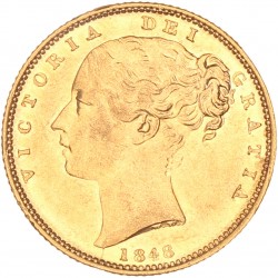 Great Britain. Victoria. Sovereign. 1848.