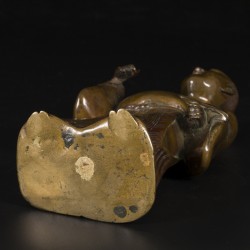 Een bronzen hoveling, Japan, eind Meji.
