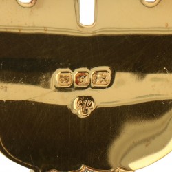 (2) Delig set serveer vorken "Chased and Pierce Vin" C.J. Vander zilver.