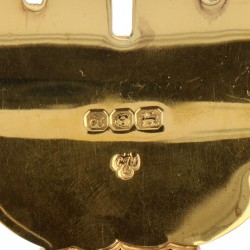 (2) Delig set serveer vorken "Chased and Pierce Vin" C.J. Vander zilver.