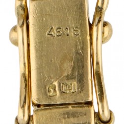 19.2 kt. Geelgouden Chopard L.U.C. Happy Diamonds armband bezet met ca. 0.09 ct. diamant.