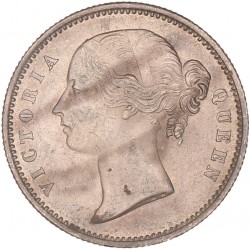 India. British colony. Victoria. ¼ Rupee. 1840.