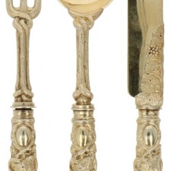 Bestek Cassette zilver.
