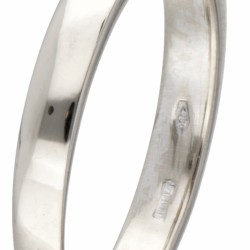 18 kt. Witgouden Recarlo solitair ring bezet met ca. 0.11 ct. diamant.