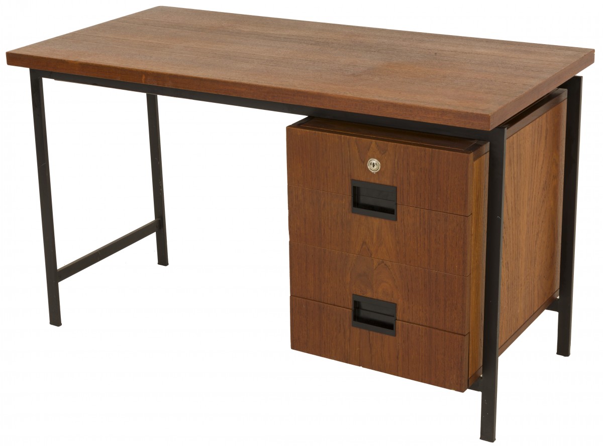 Cees Braakman (1917-1995), Design desk model: DU02, Holland, jaren '50.
