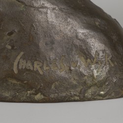 "Charles" Henri Marie van Wijk (Den Haag 1875-1917), bronzen Buste "Krijntje".