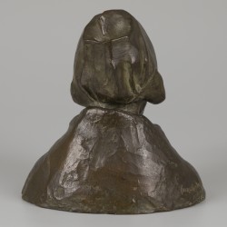 "Charles" Henri Marie van Wijk (Den Haag 1875-1917), bronzen Buste "Krijntje".
