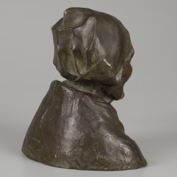 "Charles" Henri Marie van Wijk (Den Haag 1875-1917), bronzen Buste "Krijntje".