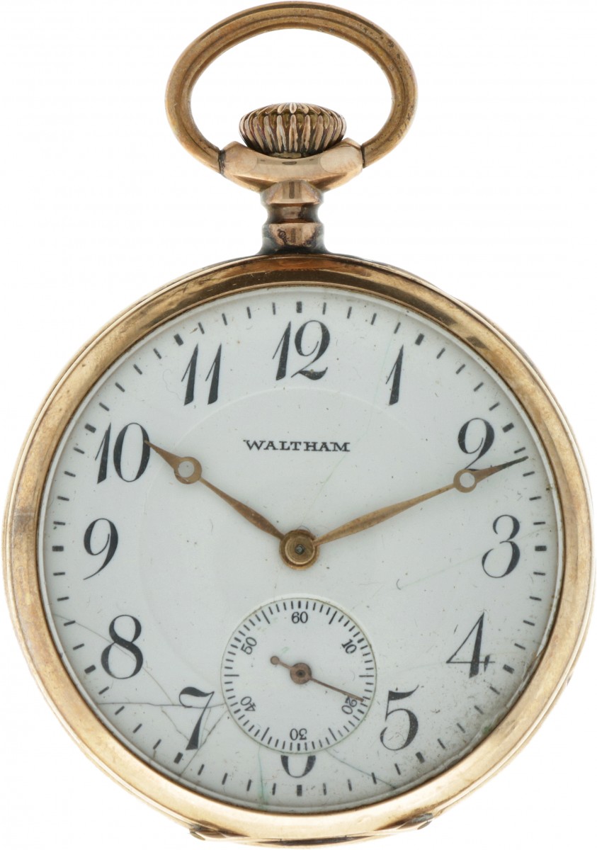 Waltham Ankergang 14 Kt. goud - Herenzakhorloge - ca. 1902.