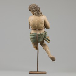 Een polychroom gesneden beeld, Italië ca. 1600.