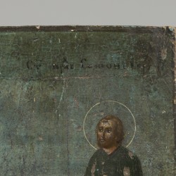Een Griekse icoon met onbekende voorstelling, 18e eeuw of eerder.