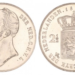 2½ Gulden. Willem II. 1842. FDC.